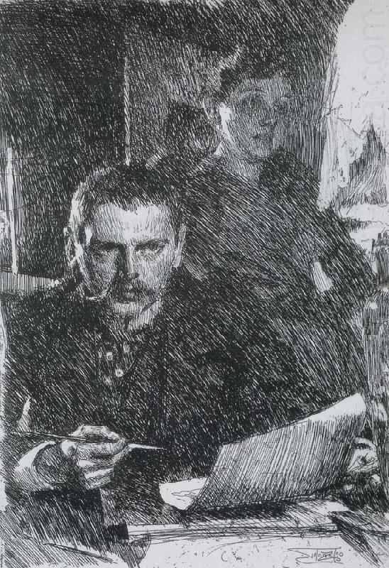 Zorn and His Wife, Anders Zorn